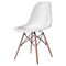 Set of 4 Stylish White Dining Chairs with Solid Beech Wood Legs and Comfortable ABS Seating